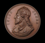 1849 Inigo Jones Art Union Of London 54mm Medal - By Carter