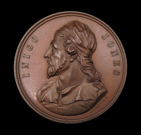 1849 Inigo Jones Art Union Of London 54mm Medal - By Carter