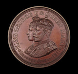 1911 George V Coronation Borough of Wandsworth 64mm Medal - Cased