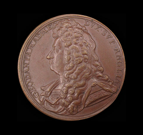 1702 Prince George & Queen Anne 42mm Medal - By Roettier