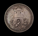 1706 Victories Of Anne Over Louis XIV 43mm Silver Medal - By Muller