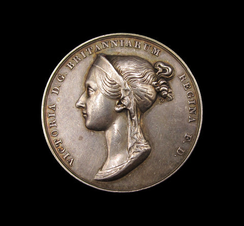 1838 Coronation Of Victoria Official 36mm Silver Medal - By Pistrucci