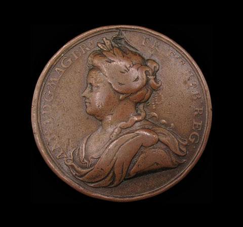 1713 Peace Of Utrecht 35mm Copper Medal - By Croker