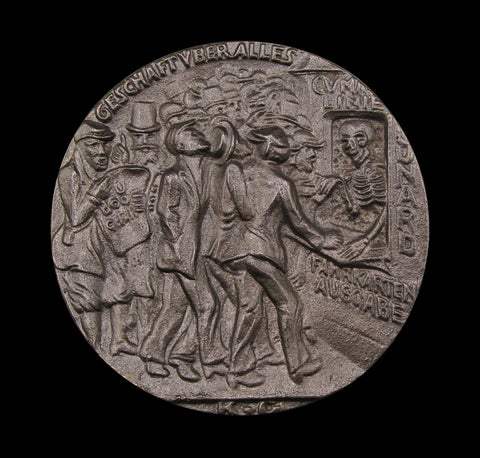 1915 Sinking Of The S.S Lusitania Cased Medal - Cased With Sheet