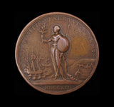 1713 Peace Of Utrecht 35mm Copper Medal - By Croker
