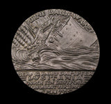 1915 Sinking Of The S.S Lusitania Cased Medal - Cased With Sheet