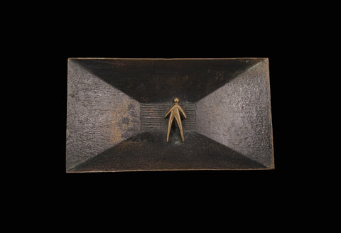 2000 British Art Medal Society 'Isolate' Cast Medal - By Jane Sedgwick