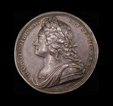 1727 Coronation Of George II 34mm Silver Medal - By Croker