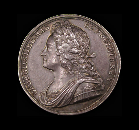 1727 Coronation Of George II 34mm Silver Medal - By Croker