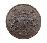 1902 Edward VII Coronation 45mm Bronze Medal - Cased