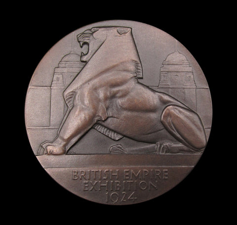 1924 British Empire Exhibition 51mm Bronze Medal - Cased