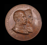 1893 Christian IX & Louise Visit To London 75mm Medal - By Bowcher