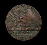 Germany 1915 Sinking Of The S.S Lusitania 57mm Original Bronze Medal