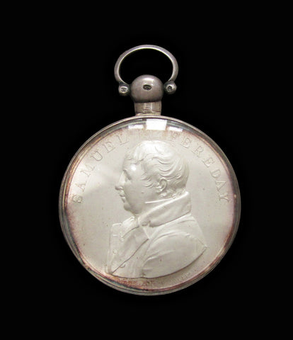 1814 Samuel Fereday 50mm Silver Medal In Glass Lunettes - By Wyon