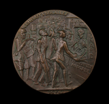 Germany 1915 Sinking Of The S.S Lusitania 57mm Original Bronze Medal