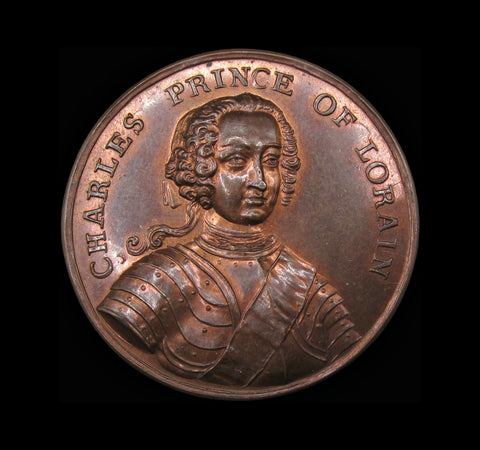 1744 Recapture Of Prague Prince Of Lorraine 44mm Medal - By Kirk