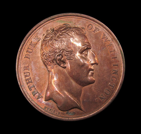 1813 English Army Pass The Pyrenees 41mm Bronze Medal - By Brenet