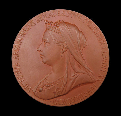 1897 Victoria Diamond Jubilee 56mm Bronze Medal - Cased
