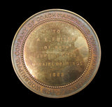 1883-1885 Worshipful Company Of Coach Makers 58mm Medal Pair - By Wyon