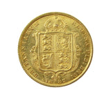 Victoria 1887 Gold Half Sovereign - GEF