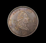1788 George III Centenary Middlesex Silver Penny Token - DH186