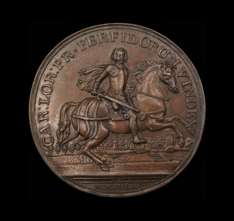 1744 Recapture Of Prague 43mm Medal - By Kirk