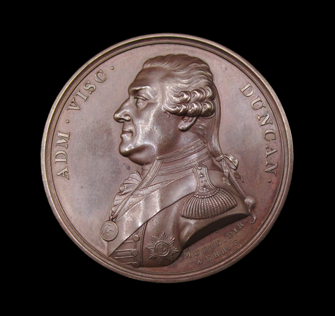 1797 Admiral Duncan Battle Of Camperdown 41mm Medal - By Webb