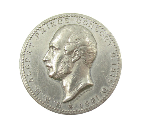 1861 National Memorial To Prince Albert 33mm Medal - By Wyon