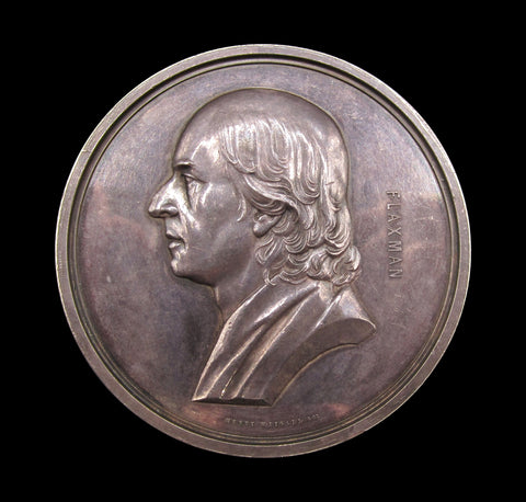 1854 John Flaxman Art Union Of London 56mm Silver Medal