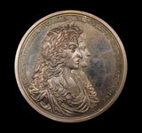1687 William & Mary Spanish Wreck Recovered 54mm Silver Medal