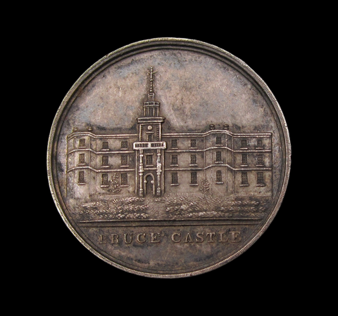c.1830 Bruce Castle School 27mm Silver Award Medal