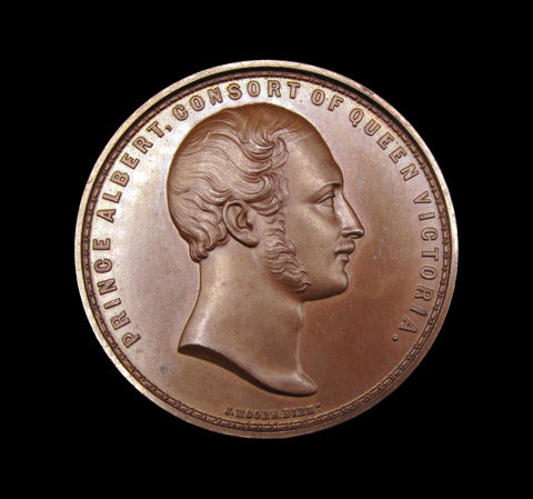 1861 Death Of Prince Albert 44mm Bronze Medal - By Moore
