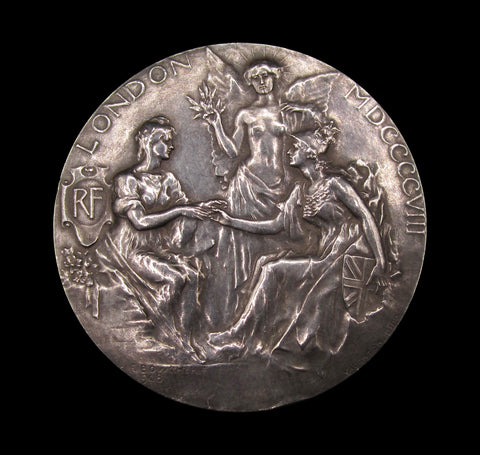 1908 Franco-British Exhibition London 51mm Medal - By Bowcher