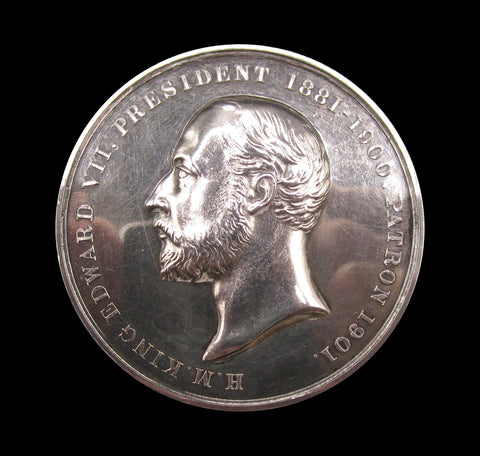 1909 Prince Of Wales Technological Examination 51mm Silver Medal - By Wyon