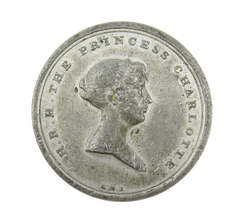 1817 Death Of Princess Charlotte 38mm Medal - By Hancock