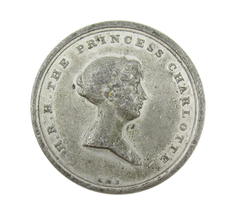1817 Death Of Princess Charlotte 38mm Medal - By Hancock