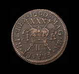 Ireland James II 1690 Gunmoney Halfcrown - GVF