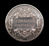 1909 Prince Of Wales Technological Examination 51mm Silver Medal - By Wyon