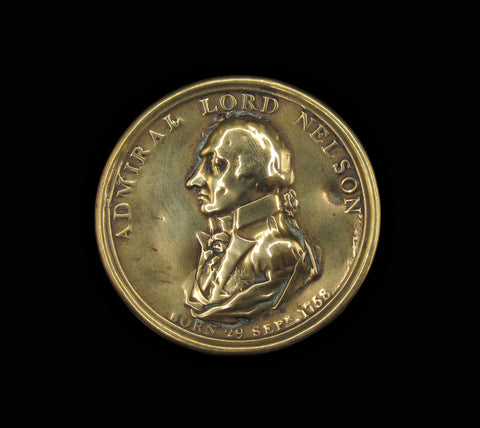 1805 Death of Admiral Lord Nelson Brass Snuff Box
