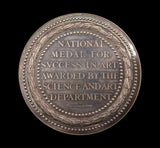 1856 Department Of Science & Art 55mm Silver & Bronze Medal Pair