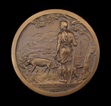 1954 National Pig Breeders Association 51mm Prize Medal - Cased