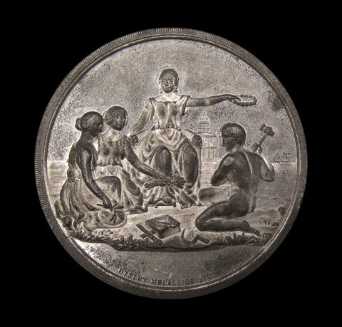 1862 International Exhibition 54mm Medal - By Ottley