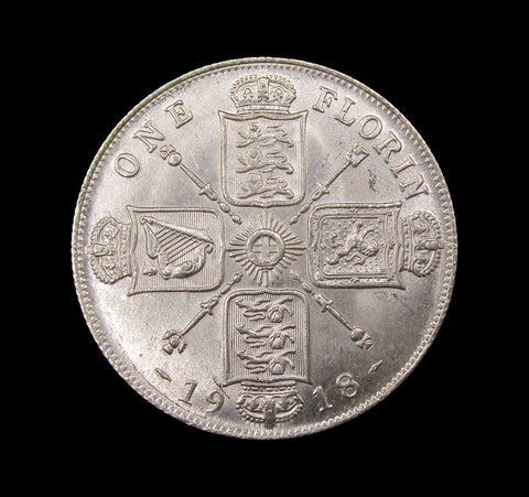 George V 1918 Florin - GEF