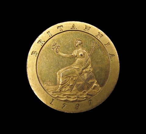 George III 1797 Gilt Bronze Pattern Halfpenny - BMC 1156