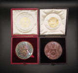 1883-1885 Worshipful Company Of Coach Makers 58mm Medal Pair - By Wyon