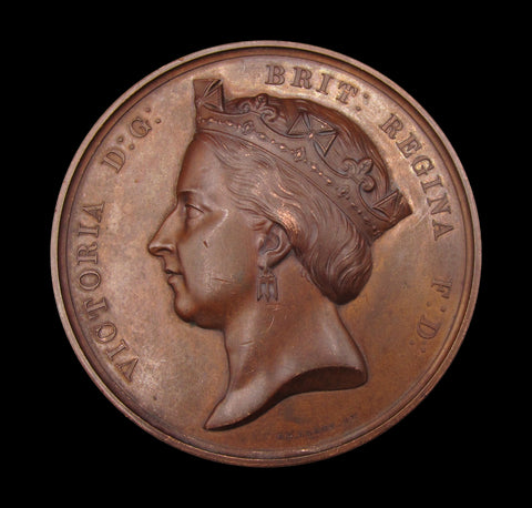 1869 Opening of Blackfriars Bridge & Holborn Viaduct 76mm Medal - By Adams