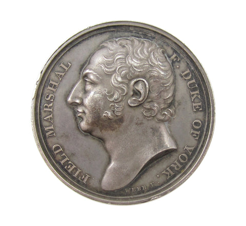 1827 Death Of The Duke Of York 41mm Silver Medal - By Webb