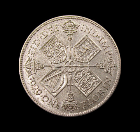 George V 1929 Florin - EF