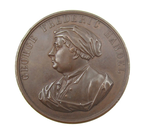 1859 Handel Centenary Festival Crystal Palace 51mm Medal