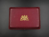 1893 Embossed Hard Case For 9 Coin Proof Set - Five Pound To Threepence